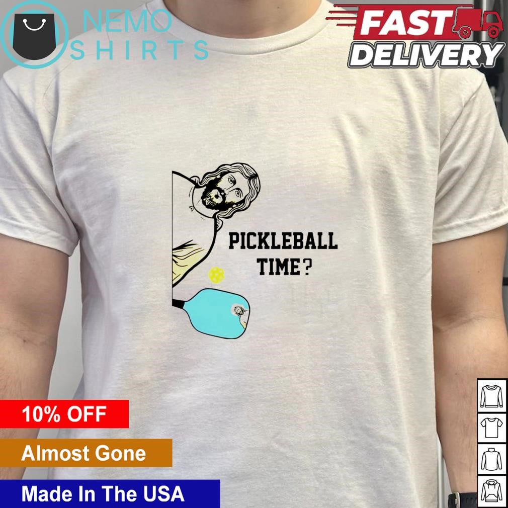 Pickleball time Jesus funny - Adult & Kids T-Shirts, Sweatshirts & Hoodies apparel design preview 5