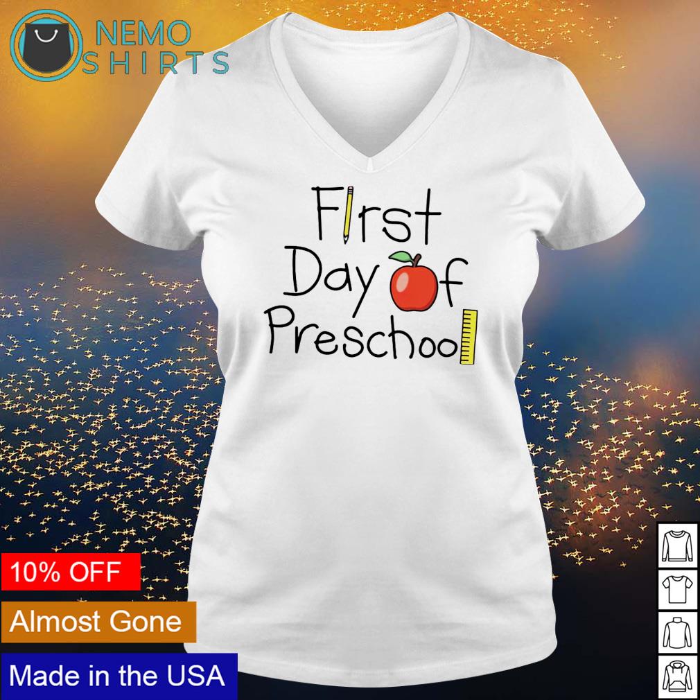 First day of preschool - Adult & Kids T-Shirts, Sweatshirts & Hoodies apparel design preview 5
