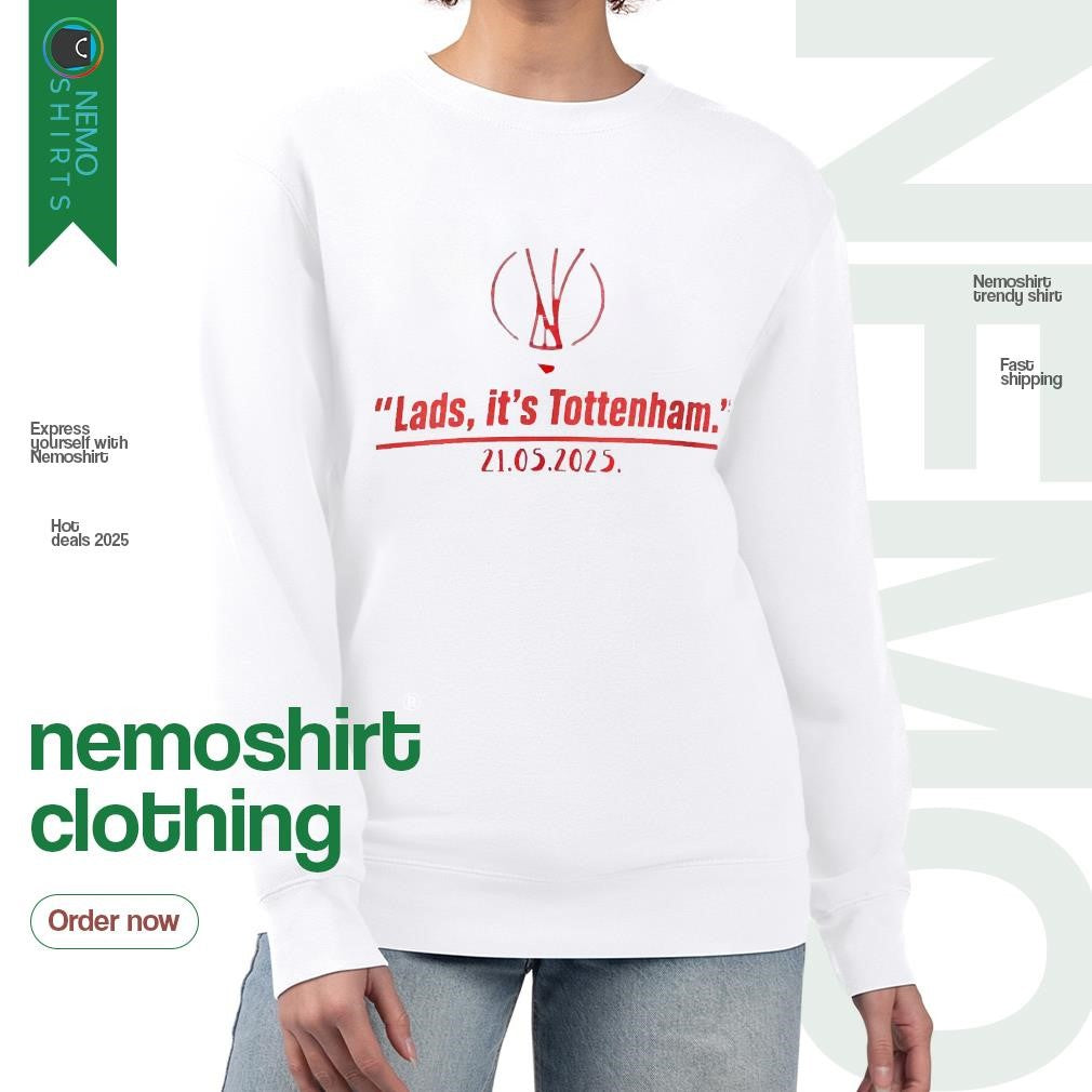 Lads it's Tottenham Hotspur Europa champions 2025 - Adult & Kids T-Shirts, Sweatshirts & Hoodies apparel design preview 4