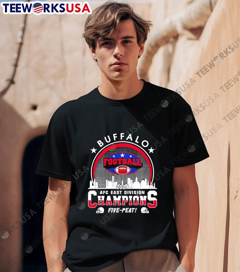 Buffalo Football 2024 Afc East Division Champions - Adult & Kids T-Shirts, Sweatshirts & Hoodies apparel design preview 1