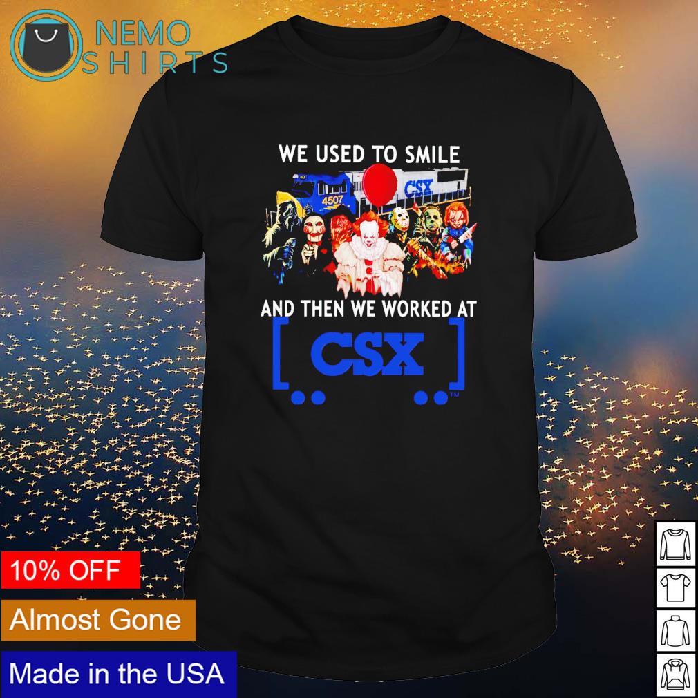 Horror Halloween we used to smile and then worked at - Adult & Kids T-Shirts, Sweatshirts & Hoodies apparel design preview 1