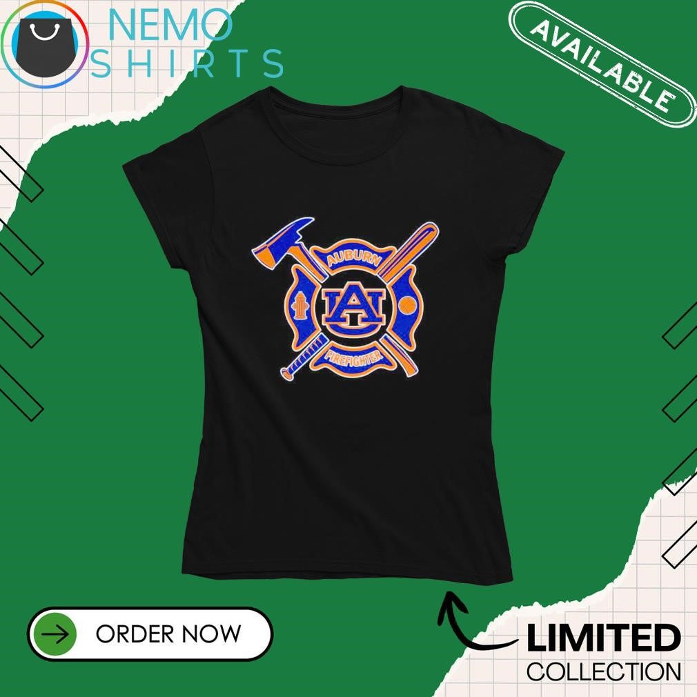 Firefighter Auburn Tigers fire dept - Adult & Kids T-Shirts, Sweatshirts & Hoodies apparel design preview 4