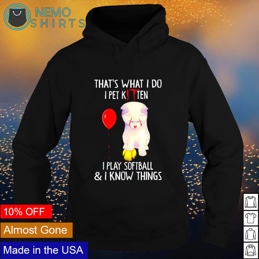 Pennywise Cat that's what I do pet kitten play - Adult & Kids T-Shirts, Sweatshirts & Hoodies apparel design preview 2