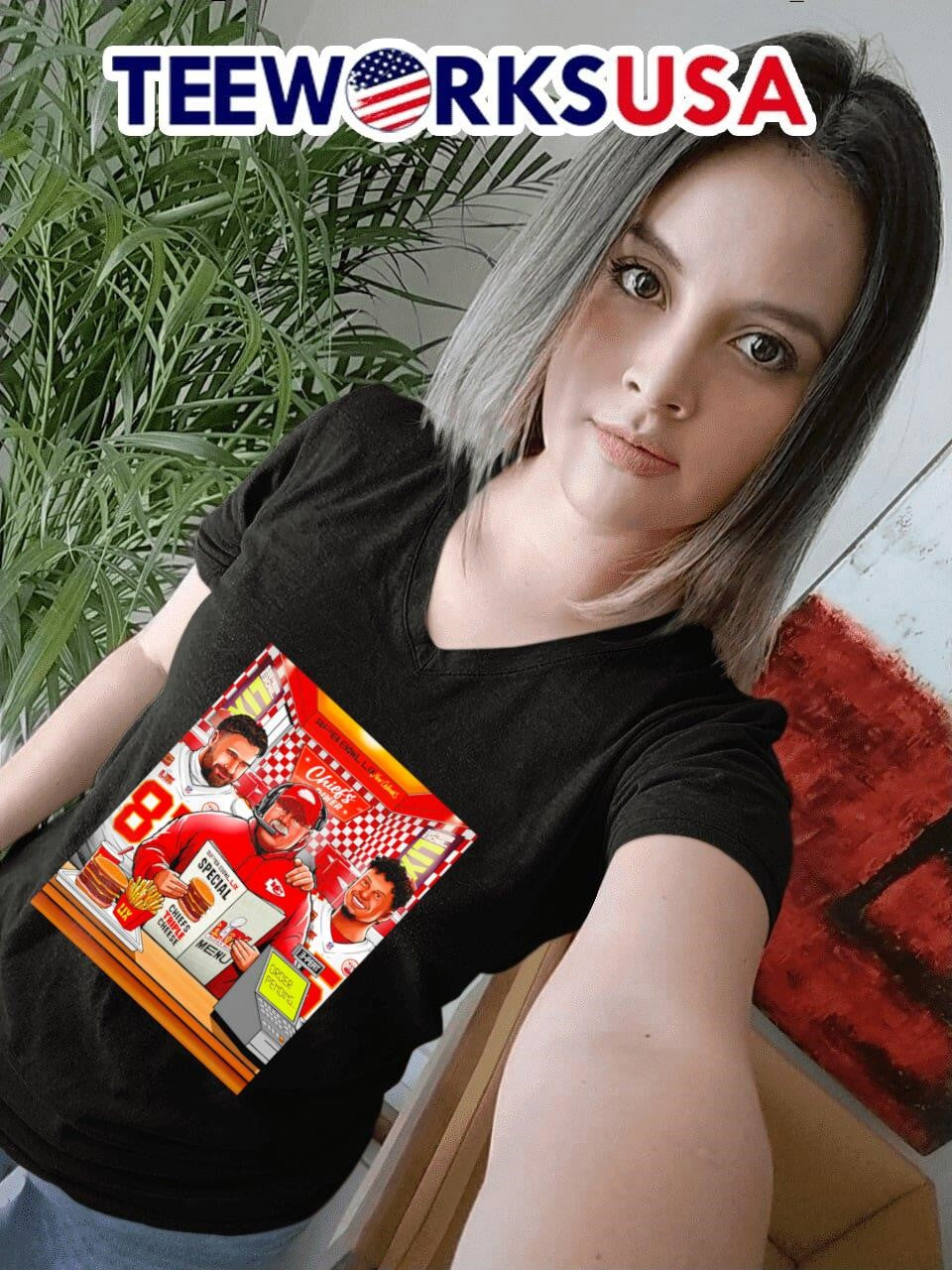 Hungry for the three-peat Kansas City Chiefs - Adult & Kids T-Shirts, Sweatshirts & Hoodies apparel design preview 7