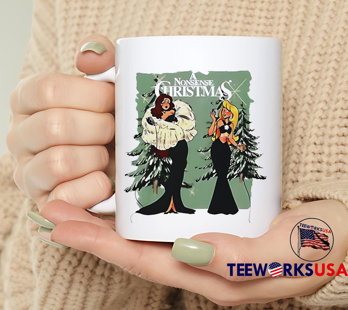 Chappell Sabrina A Nonsense Christmas - Adult & Kids T-Shirts, Sweatshirts & Hoodies apparel design preview 6