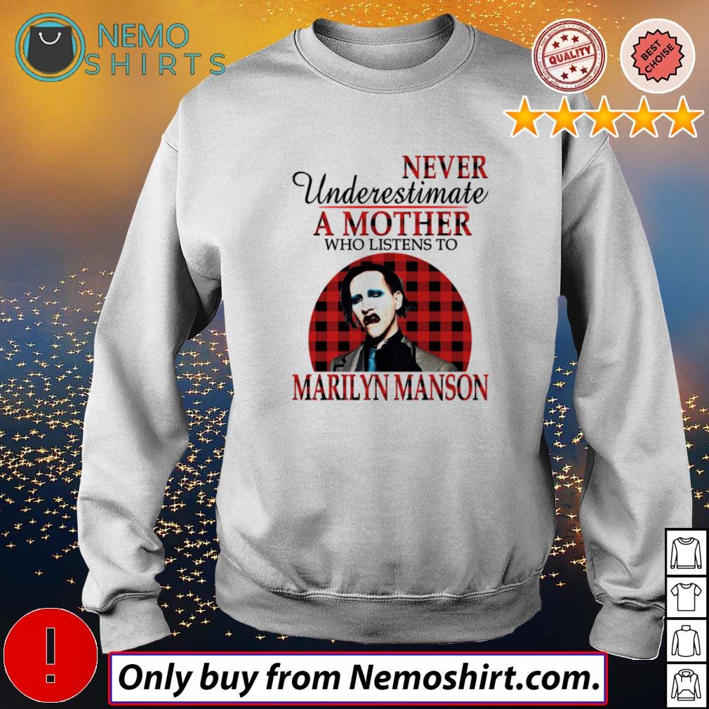 Never underestimate a mother who listens to Marilyn - Adult & Kids T-Shirts, Sweatshirts & Hoodies apparel design preview 4