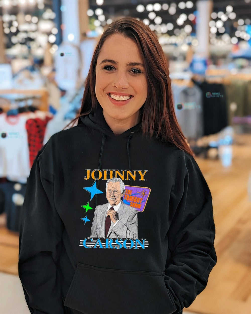 Johnny Carson The Tonight Show Starring - Adult & Kids T-Shirts, Sweatshirts & Hoodies apparel design preview 3