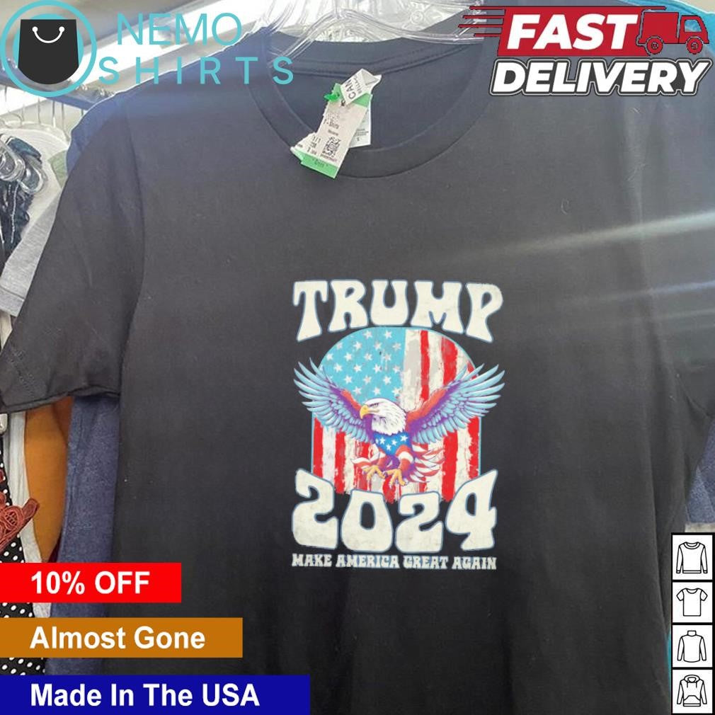 Trump 2024 eagle make American great again - Adult & Kids T-Shirts, Sweatshirts & Hoodies apparel design preview 1