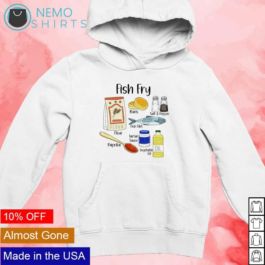 Fish fry ingredients - Adult & Kids T-Shirts, Sweatshirts & Hoodies apparel design preview 2