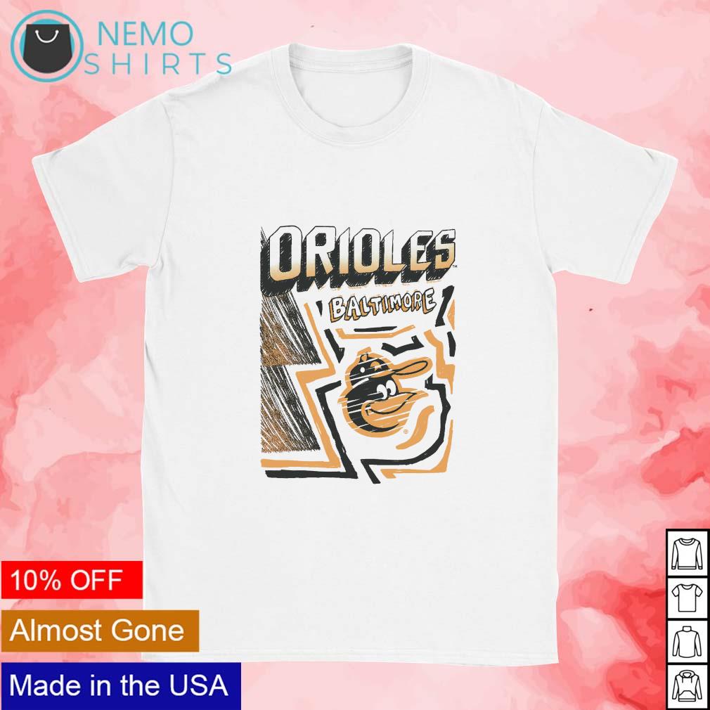 Baltimore Orioles sidewalk sketch logo - Adult & Kids T-Shirts, Sweatshirts & Hoodies apparel design preview 1
