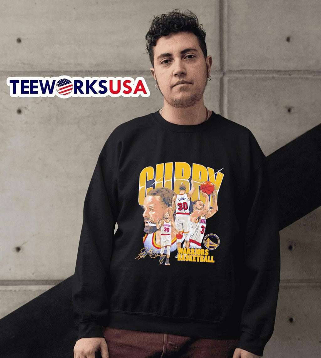 Steph Curry Golden State Warriors collage - Adult & Kids T-Shirts, Sweatshirts & Hoodies apparel design preview 6
