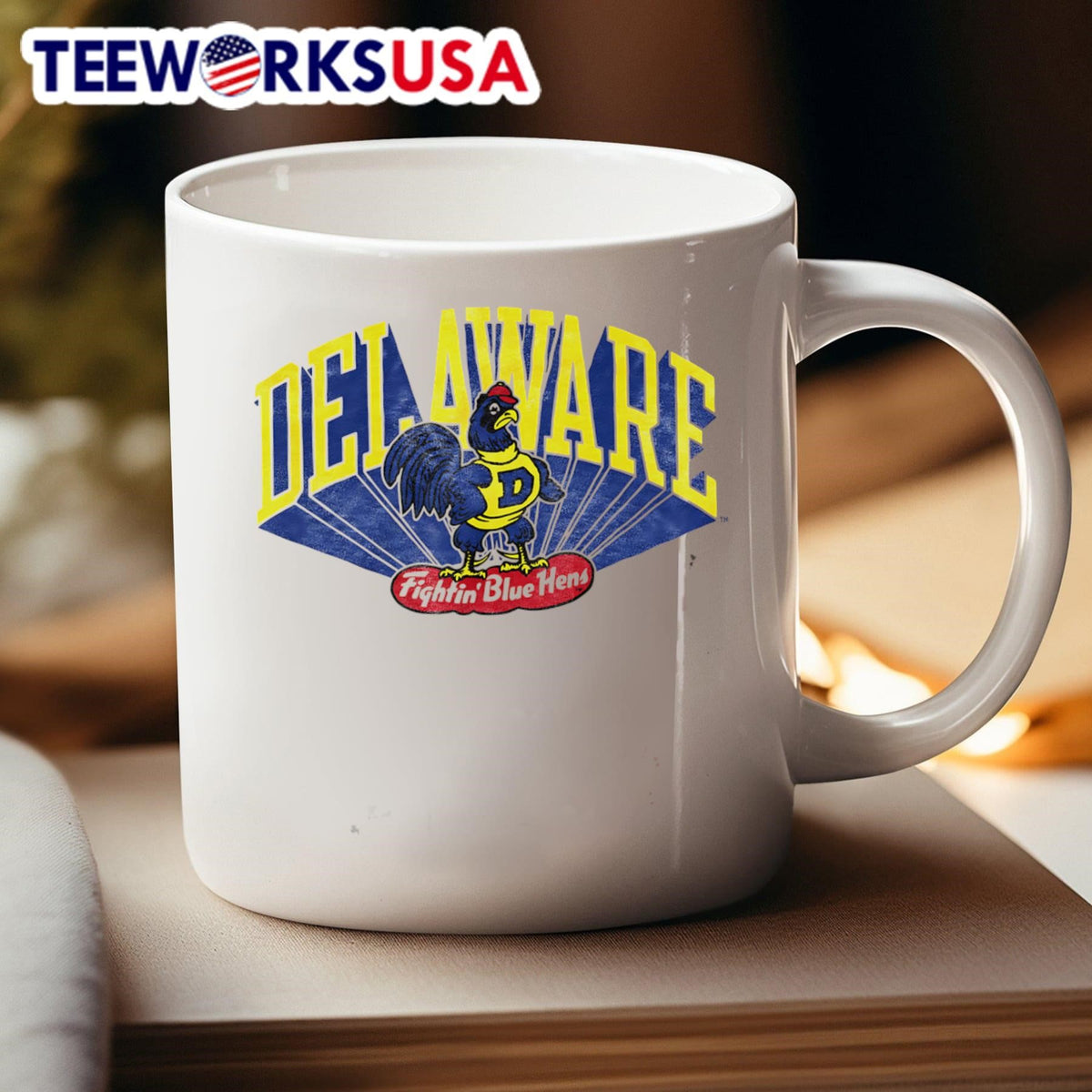 Delaware Fightin' Blue Hens vintage - Adult & Kids T-Shirts, Sweatshirts & Hoodies apparel design preview 4