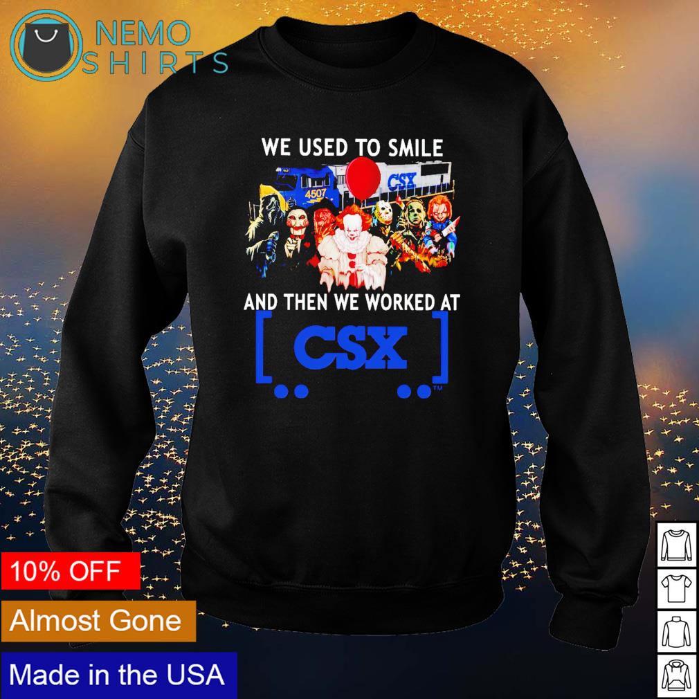 Horror Halloween we used to smile and then worked at - Adult & Kids T-Shirts, Sweatshirts & Hoodies apparel design preview 4