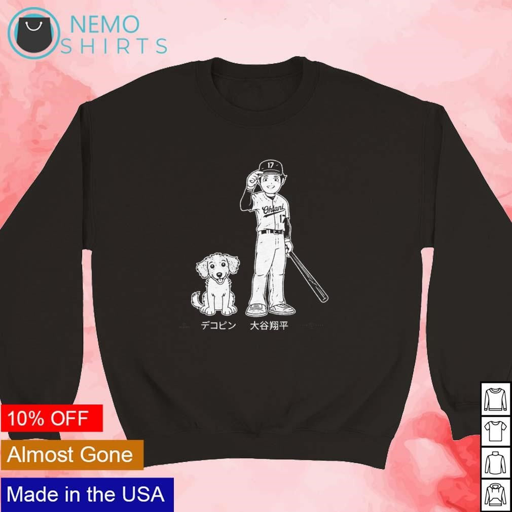 Shohei Ohtani and Dekopin LA Dodgers baseball - Adult & Kids T-Shirts, Sweatshirts & Hoodies apparel design preview 5