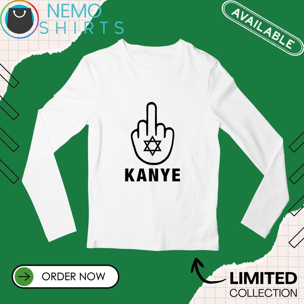 Jewish middle finger for Kanye - Adult & Kids T-Shirts, Sweatshirts & Hoodies apparel design preview 3