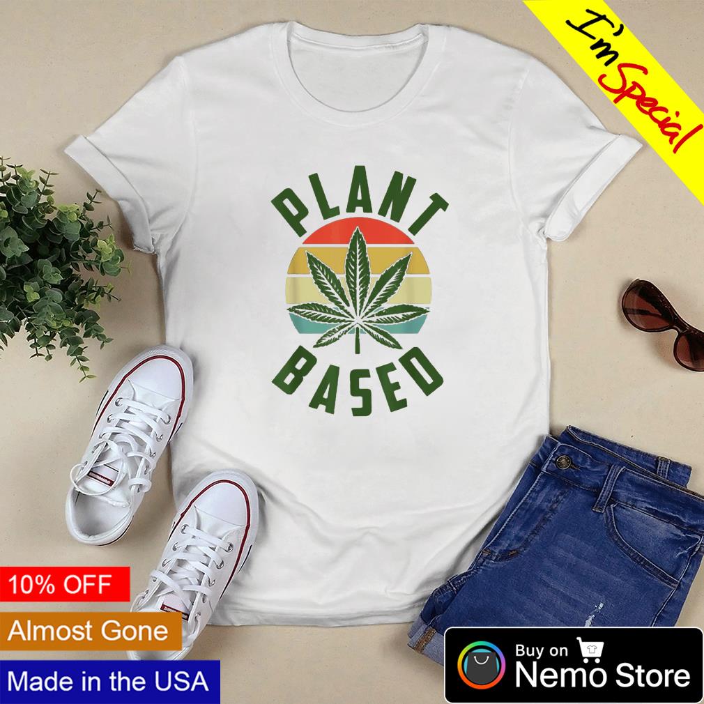 Weed plant based vintage - Adult & Kids T-Shirts, Sweatshirts & Hoodies apparel design preview 3
