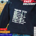 Thank you Brandon broadband rail construction airport - Adult & Kids T-Shirts, Sweatshirts & Hoodies apparel design preview 1
