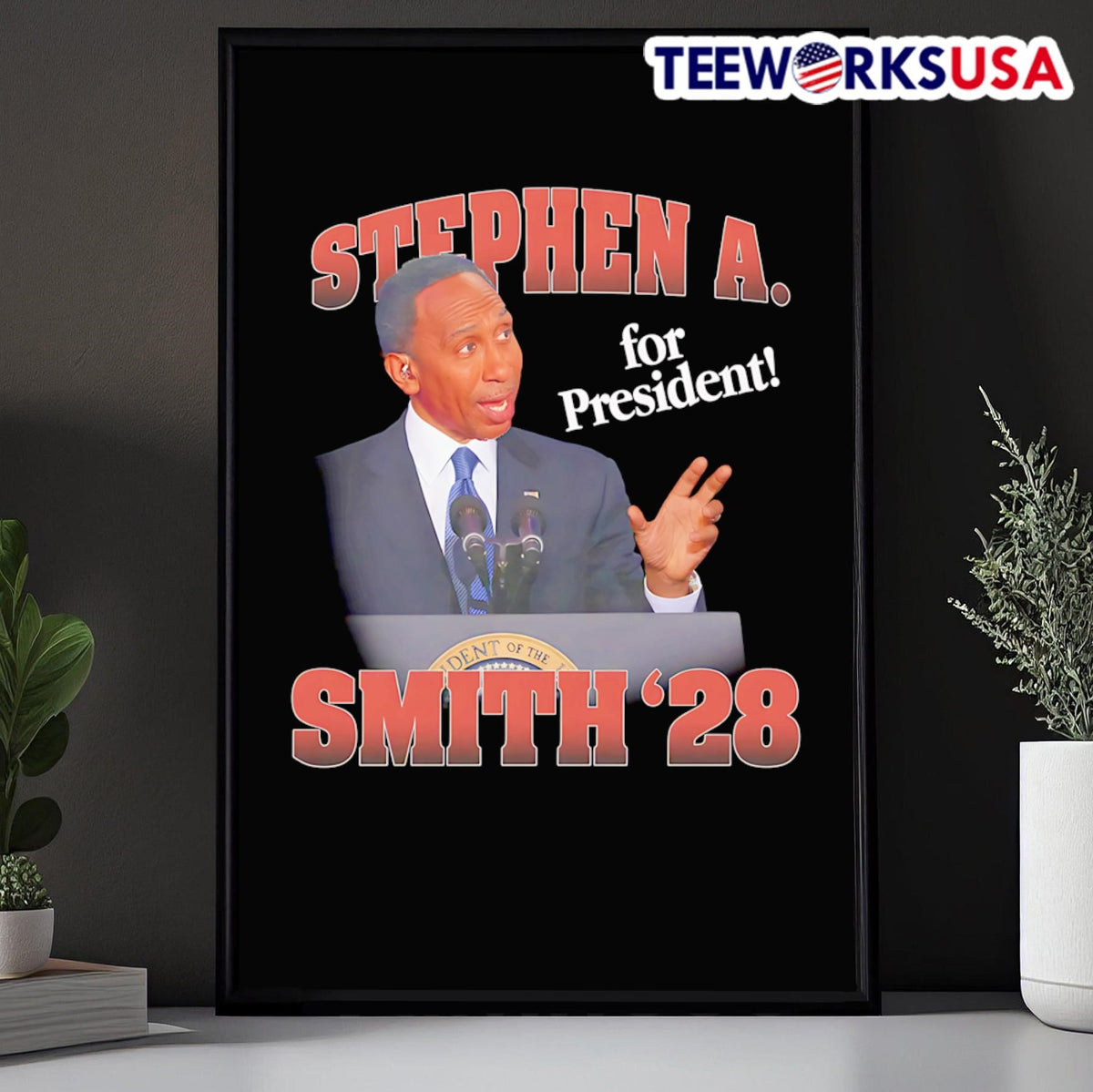 Stephen A for President Smith '28 - Adult & Kids T-Shirts, Sweatshirts & Hoodies apparel design preview 5
