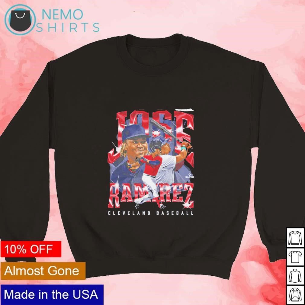 Jose Ramirez Cleveland baseball vintage - Adult & Kids T-Shirts, Sweatshirts & Hoodies apparel design preview 4