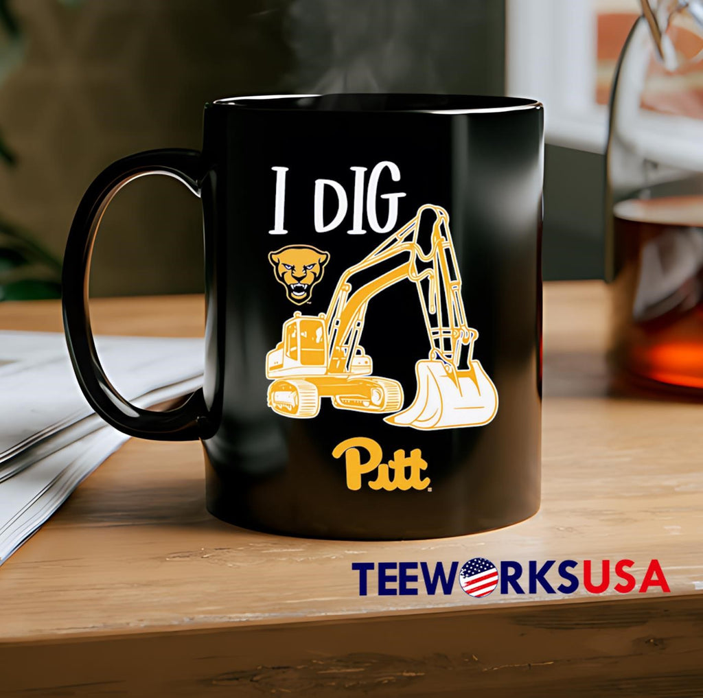 I dig excavator Pittsburgh Panthers football - Adult & Kids T-Shirts, Sweatshirts & Hoodies apparel design preview 2