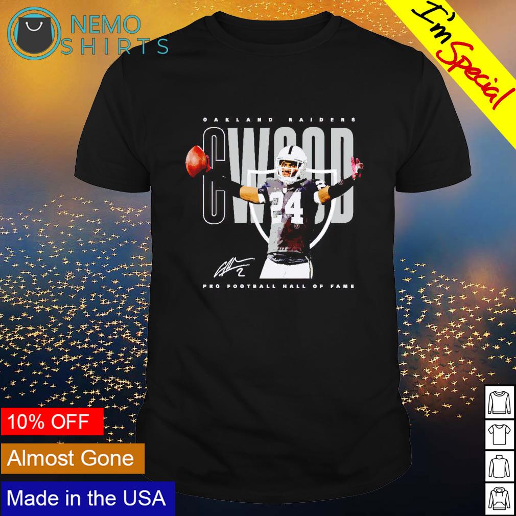 Charles Woodson Oakland Raiders celebration signature - Adult & Kids T-Shirts, Sweatshirts & Hoodies apparel design preview 1