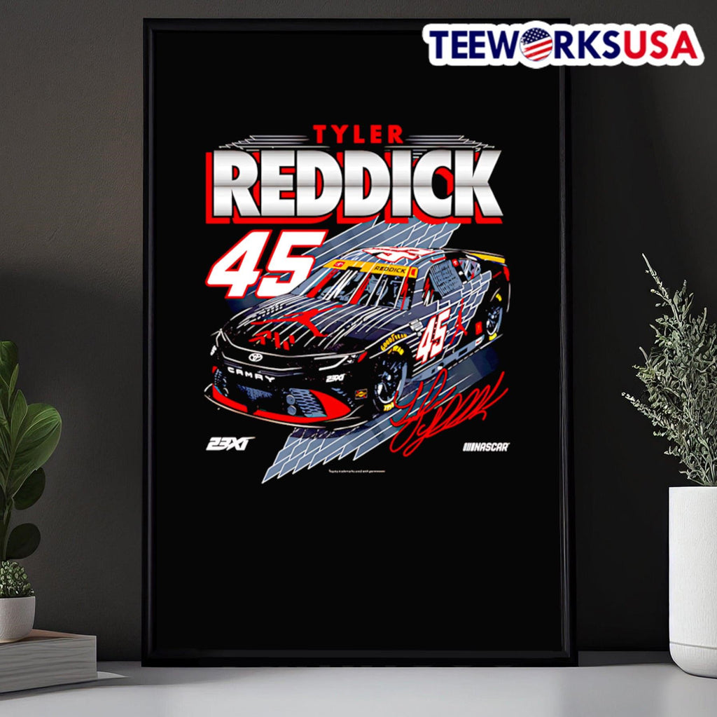 Tyler Reddick 23XI Racing car - Adult & Kids T-Shirts, Sweatshirts & Hoodies apparel design preview 5