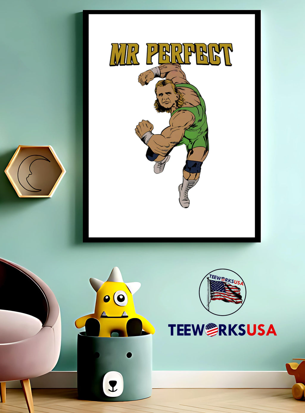 Mr Perfect Arn Anderson cartoon - Adult & Kids T-Shirts, Sweatshirts & Hoodies apparel design preview 3
