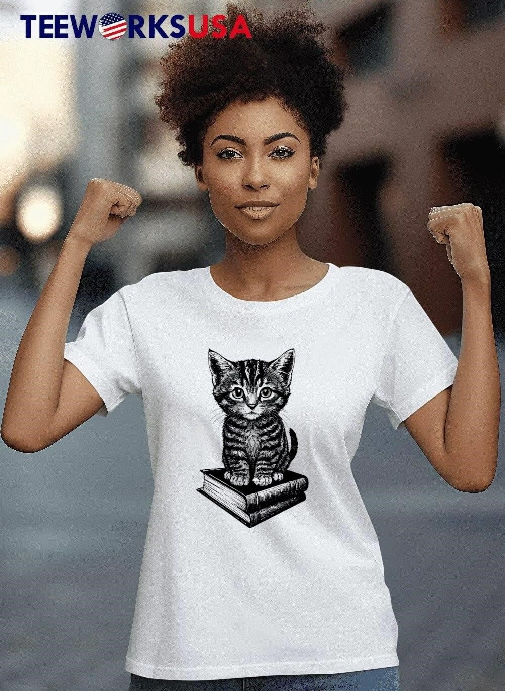 Just One More Chapter Cat - Adult & Kids T-Shirts, Sweatshirts & Hoodies apparel design preview 8