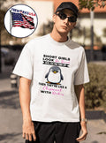 Penguin short girls look so sweet until you piss them - Adult & Kids T-Shirts, Sweatshirts & Hoodies apparel design preview 1