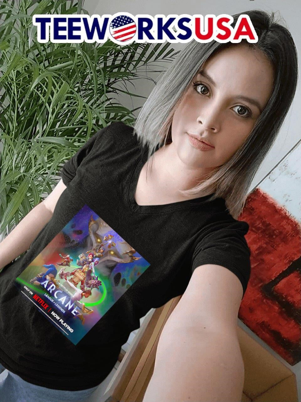 Arcane League of Legends The final evolution poster - Adult & Kids T-Shirts, Sweatshirts & Hoodies apparel design preview 7