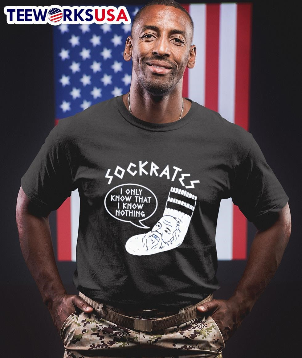 Sockrates I only know that nothing - Adult & Kids T-Shirts, Sweatshirts & Hoodies apparel design preview 1