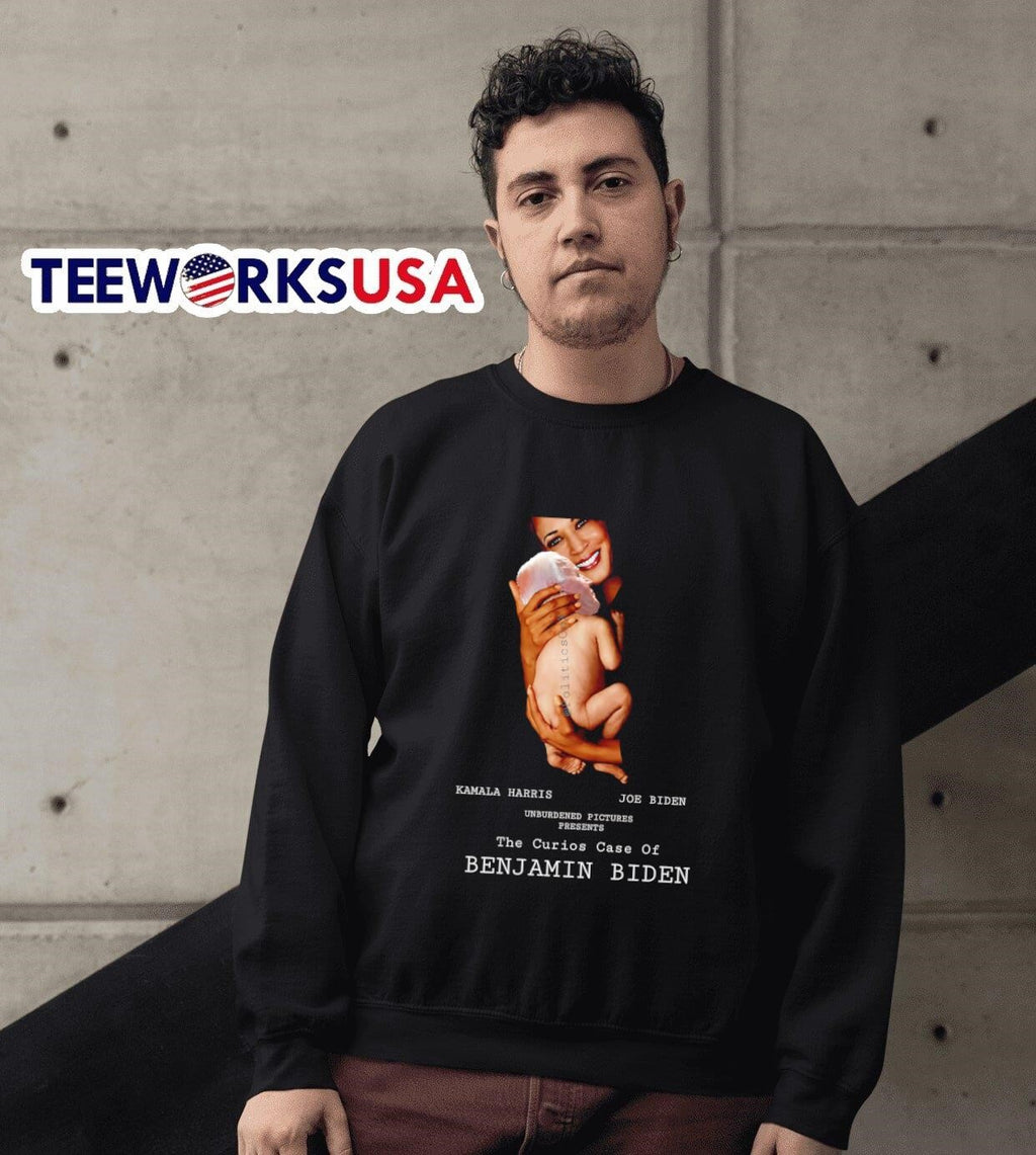 Kamala Harris The curious case of Benjamin Biden - Adult & Kids T-Shirts, Sweatshirts & Hoodies apparel design preview 3