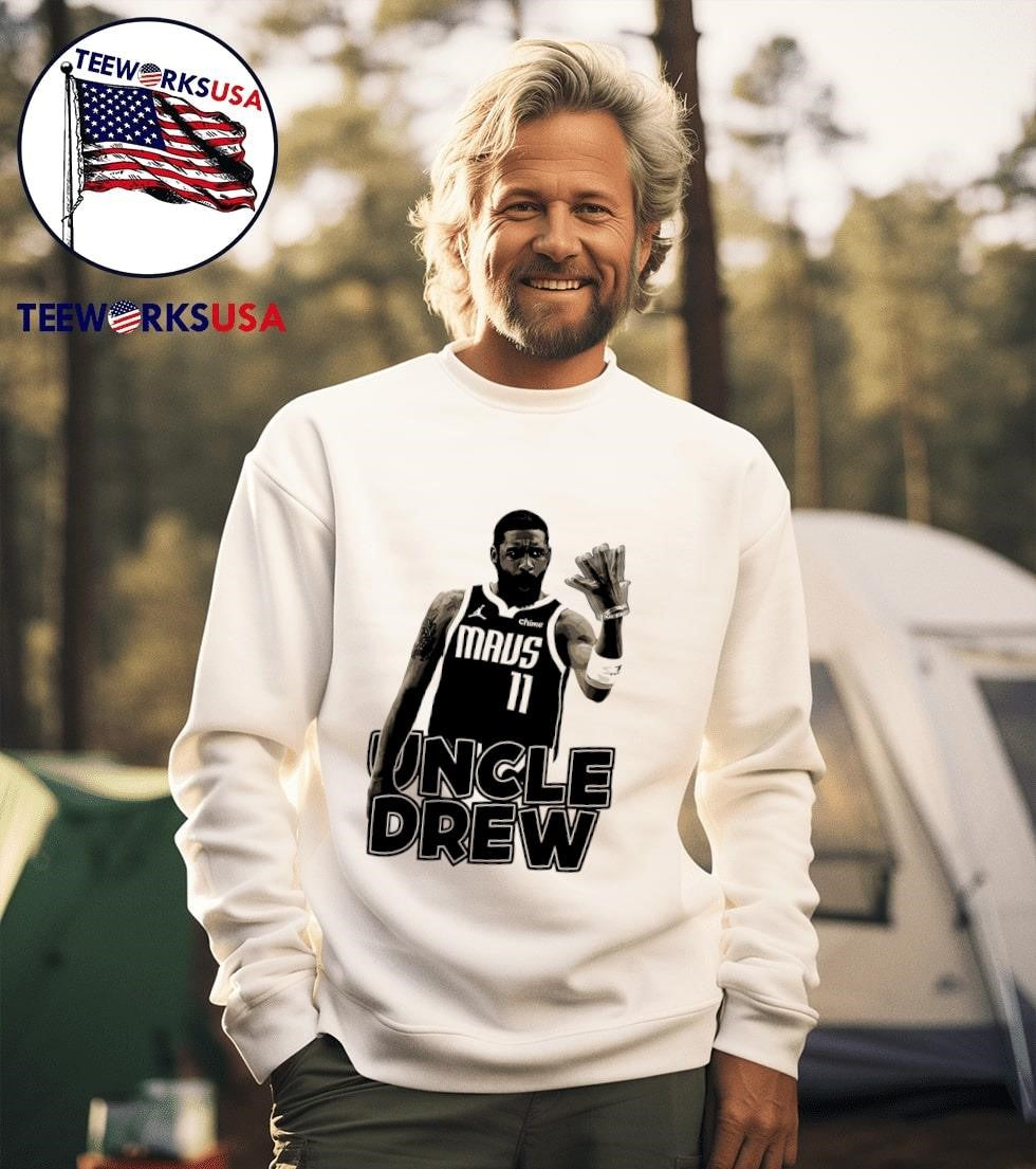 Kyrie Irving 11 Dallas Mavericks uncle drew - Adult & Kids T-Shirts, Sweatshirts & Hoodies apparel design preview 3