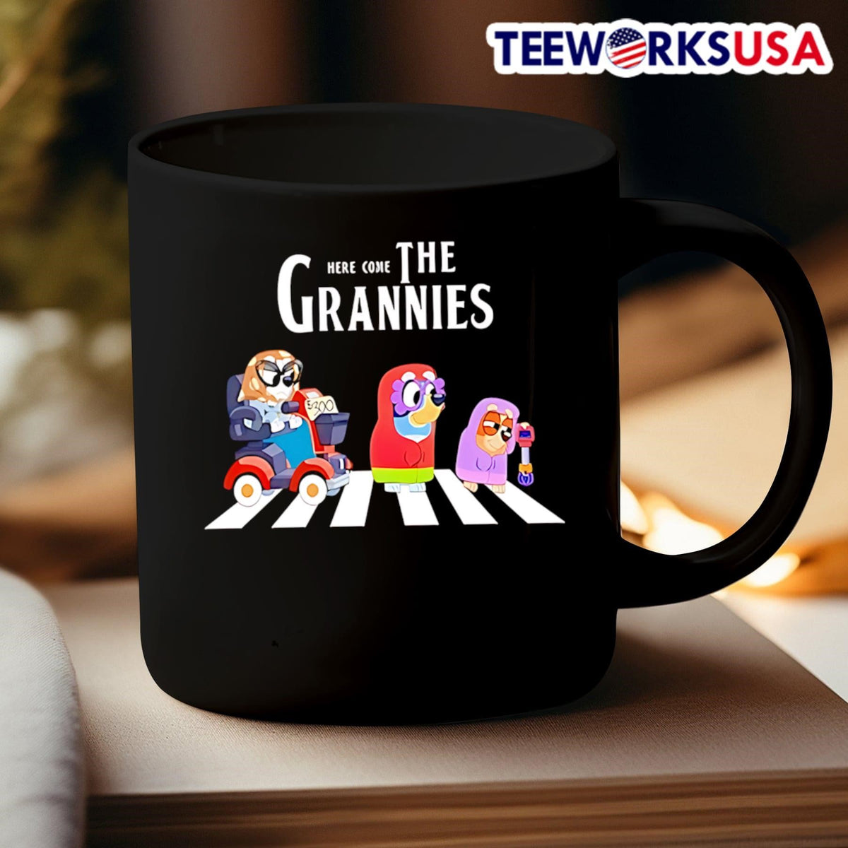 Here come the Grannies Abbey Road - Adult & Kids T-Shirts, Sweatshirts & Hoodies apparel design preview 3