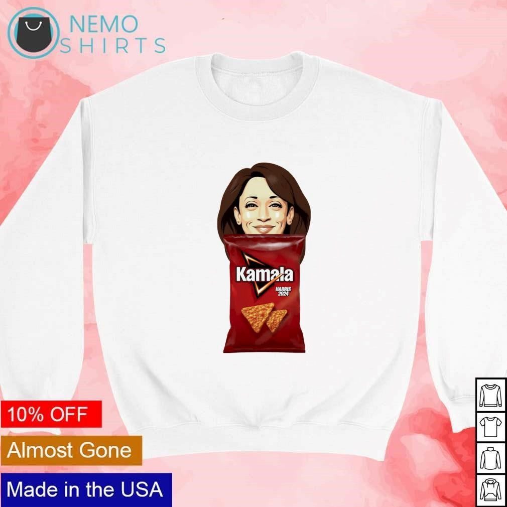 Kamala Harris 2024 Nacho cheese chips - Adult & Kids T-Shirts, Sweatshirts & Hoodies apparel design preview 4