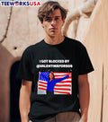 I Got Blocked By Valentinaforsos flag USA - Adult & Kids T-Shirts, Sweatshirts & Hoodies apparel design preview 1