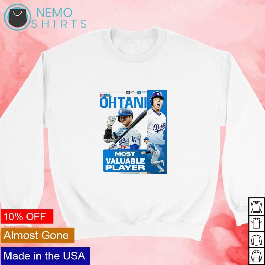 Shohei Ohtani most valuable player NL Los Angeles - Adult & Kids T-Shirts, Sweatshirts & Hoodies apparel design preview 3