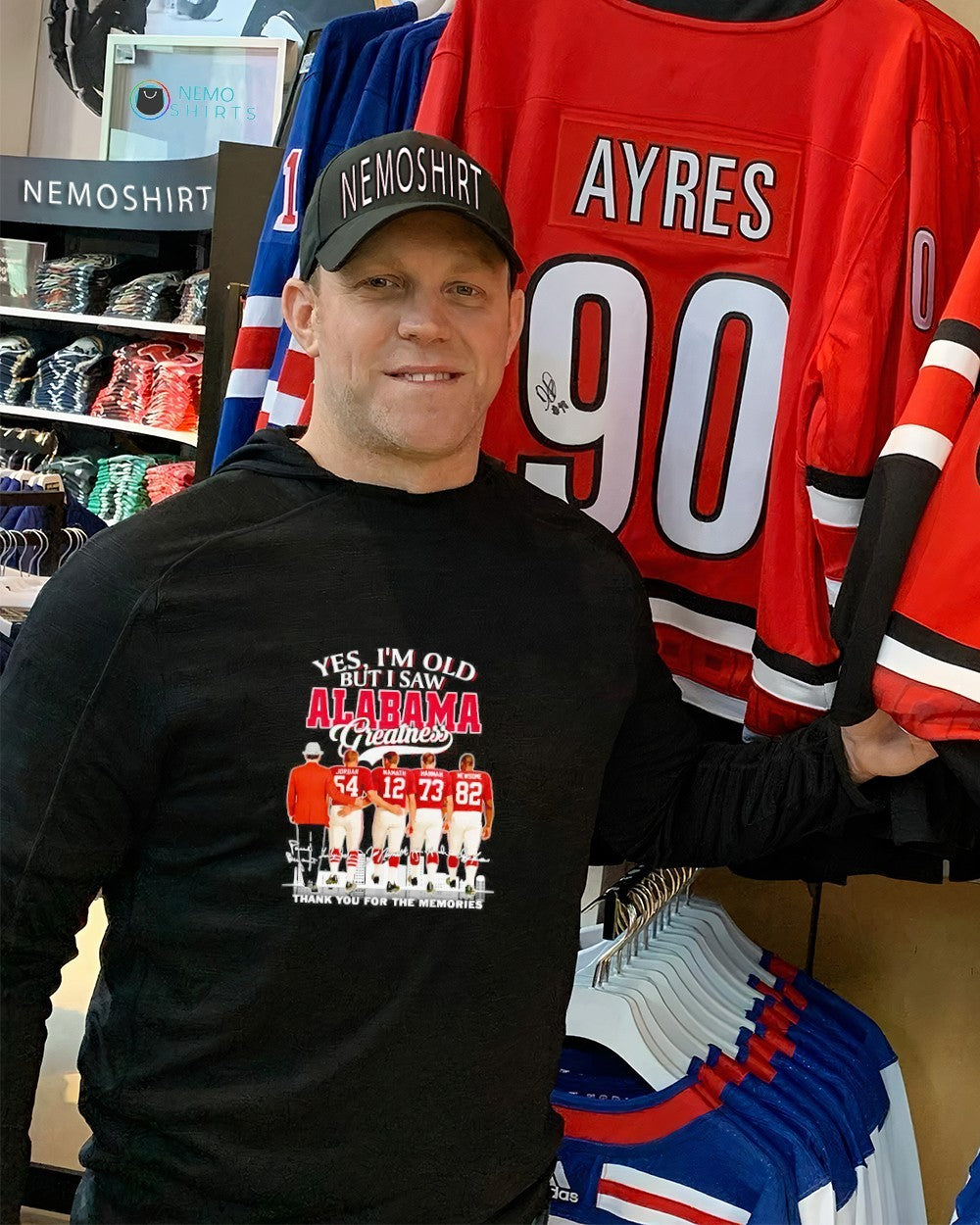 Yes I'm old but I saw Alabama football greatness - Adult & Kids T-Shirts, Sweatshirts & Hoodies apparel design preview 2