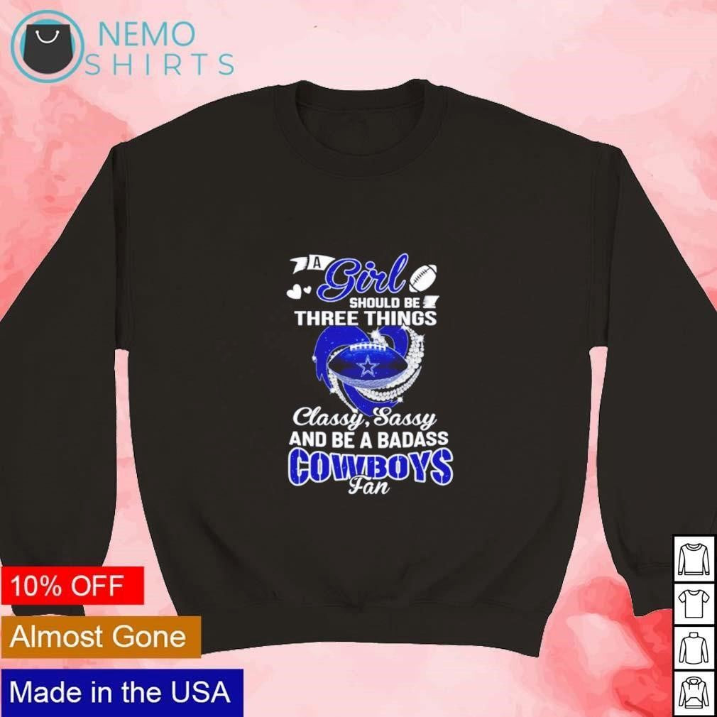 A girl should be three things classy sassy and badass - Adult & Kids T-Shirts, Sweatshirts & Hoodies apparel design preview 3