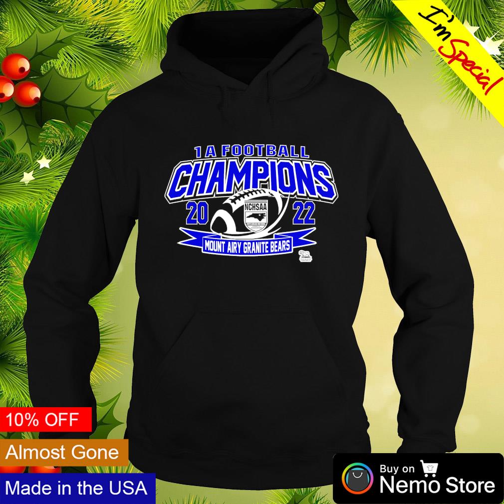 Mount Airy Granite Bears 1A football champions 2022 - Adult & Kids T-Shirts, Sweatshirts & Hoodies apparel design preview 2