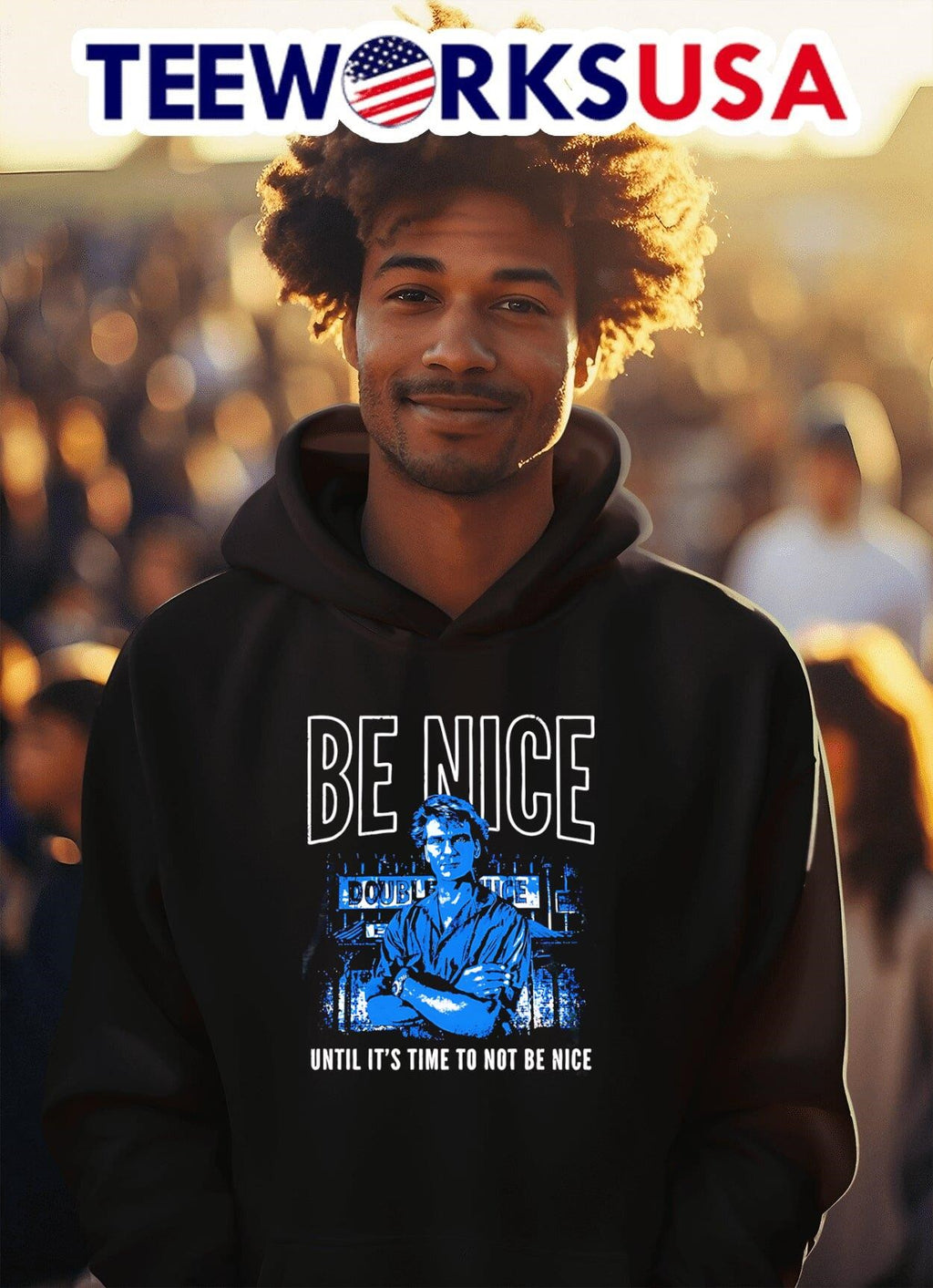 Be nice until it's time to not - Adult & Kids T-Shirts, Sweatshirts & Hoodies apparel design preview 2