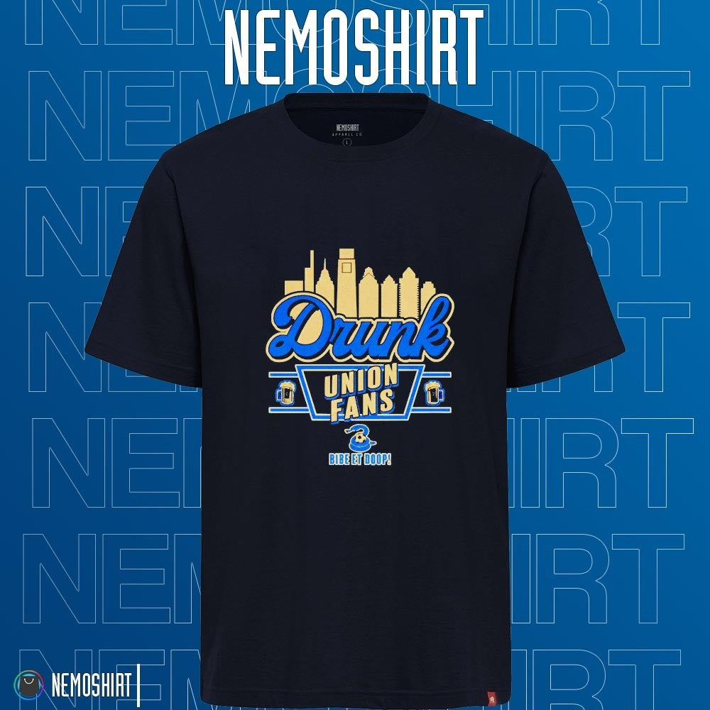 Drunk union fans bibe et doop city skyline - Adult & Kids T-Shirts, Sweatshirts & Hoodies apparel design preview 1