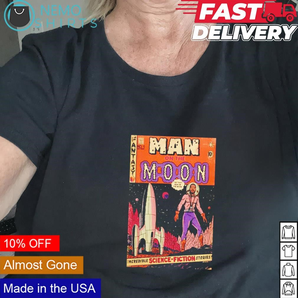 Man on the moon incredible science fiction stories - Adult & Kids T-Shirts, Sweatshirts & Hoodies apparel design preview 2