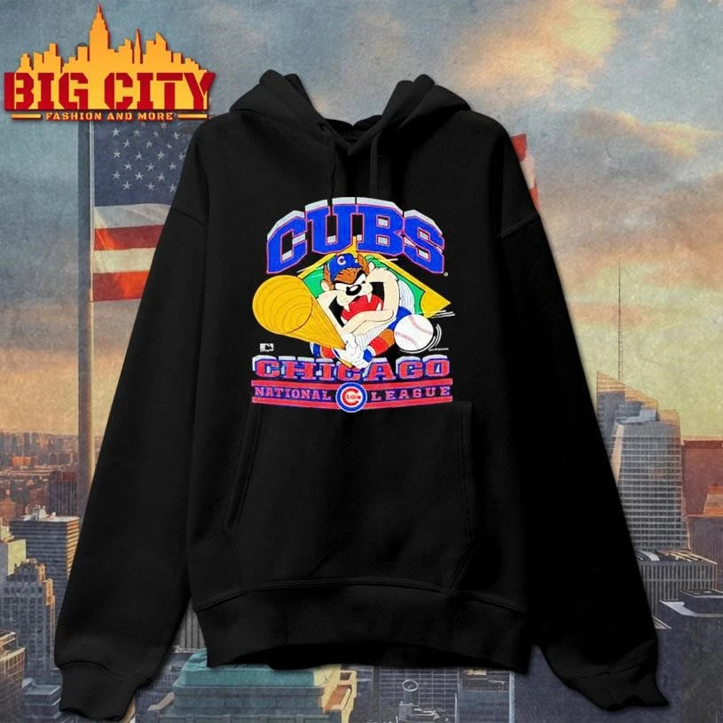1993 Cubs Taz National League Vintage - Adult & Kids T-Shirts, Sweatshirts & Hoodies apparel design preview 2
