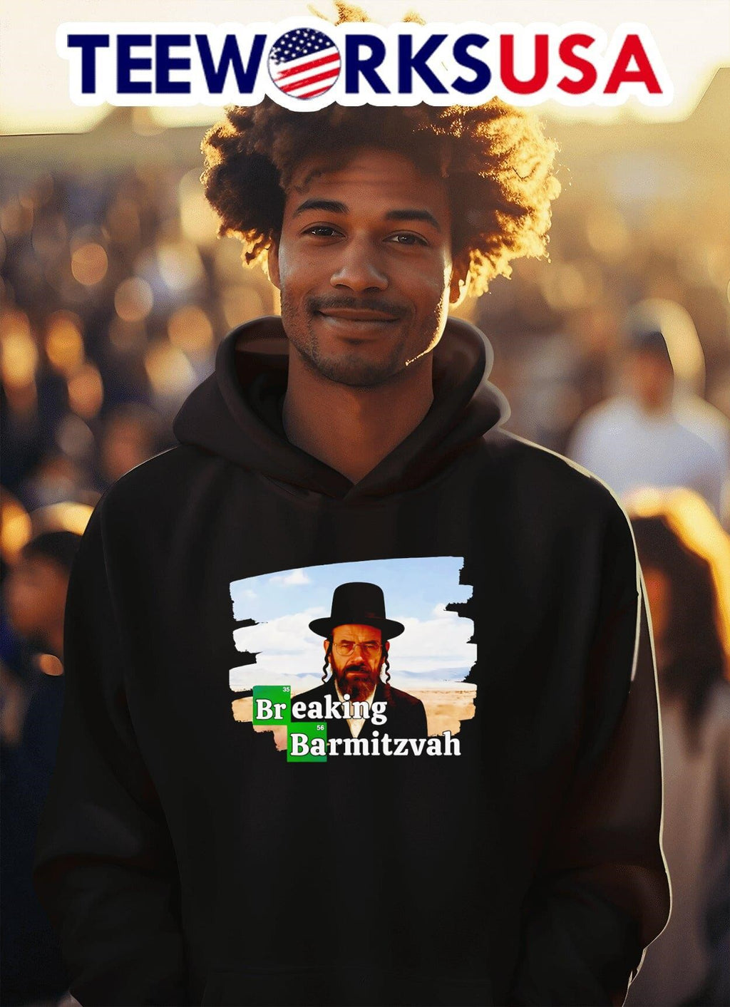 Breaking Barmitzvah - Adult & Kids T-Shirts, Sweatshirts & Hoodies apparel design preview 2