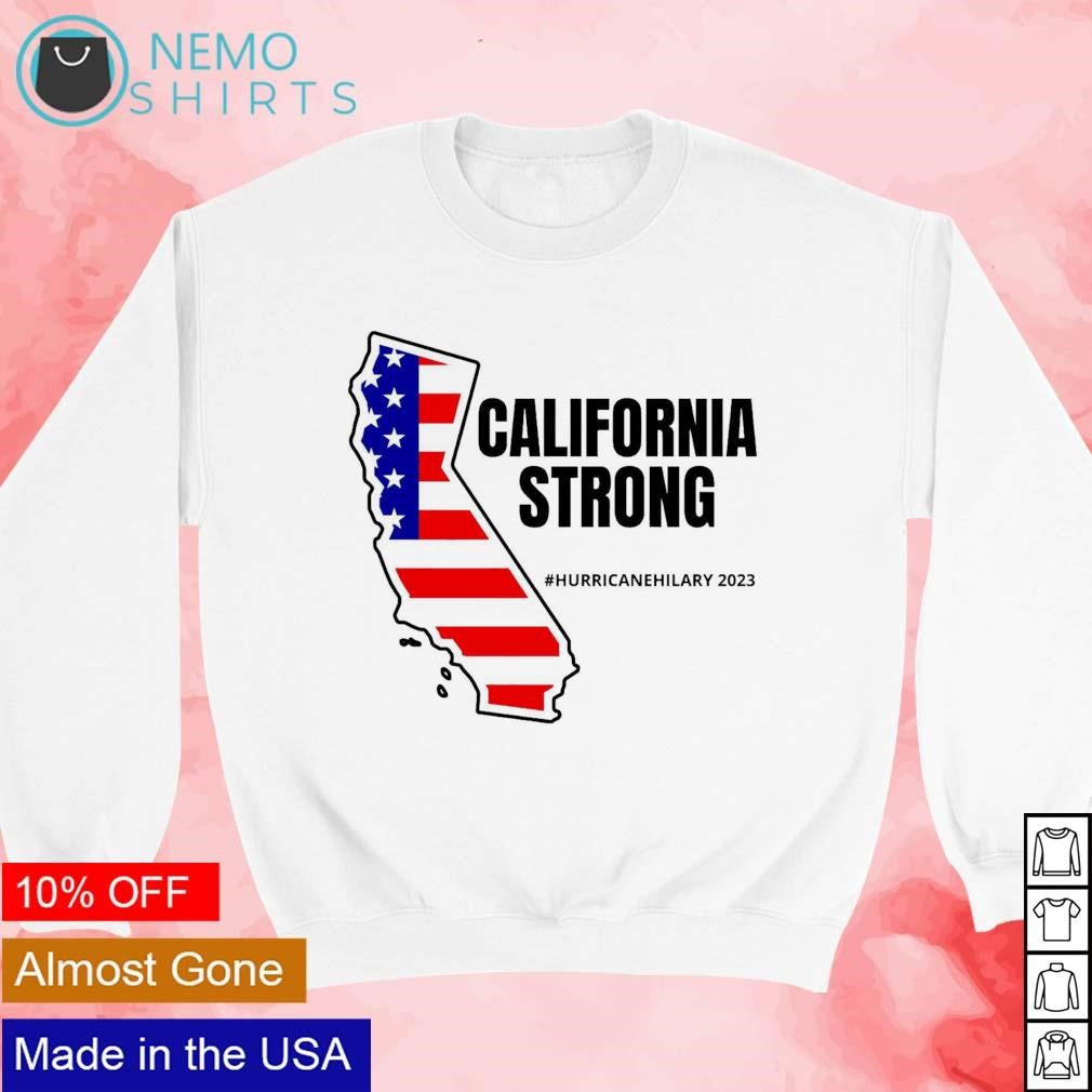 California strong hurricane Hilary 2023 map - Adult & Kids T-Shirts, Sweatshirts & Hoodies apparel design preview 3