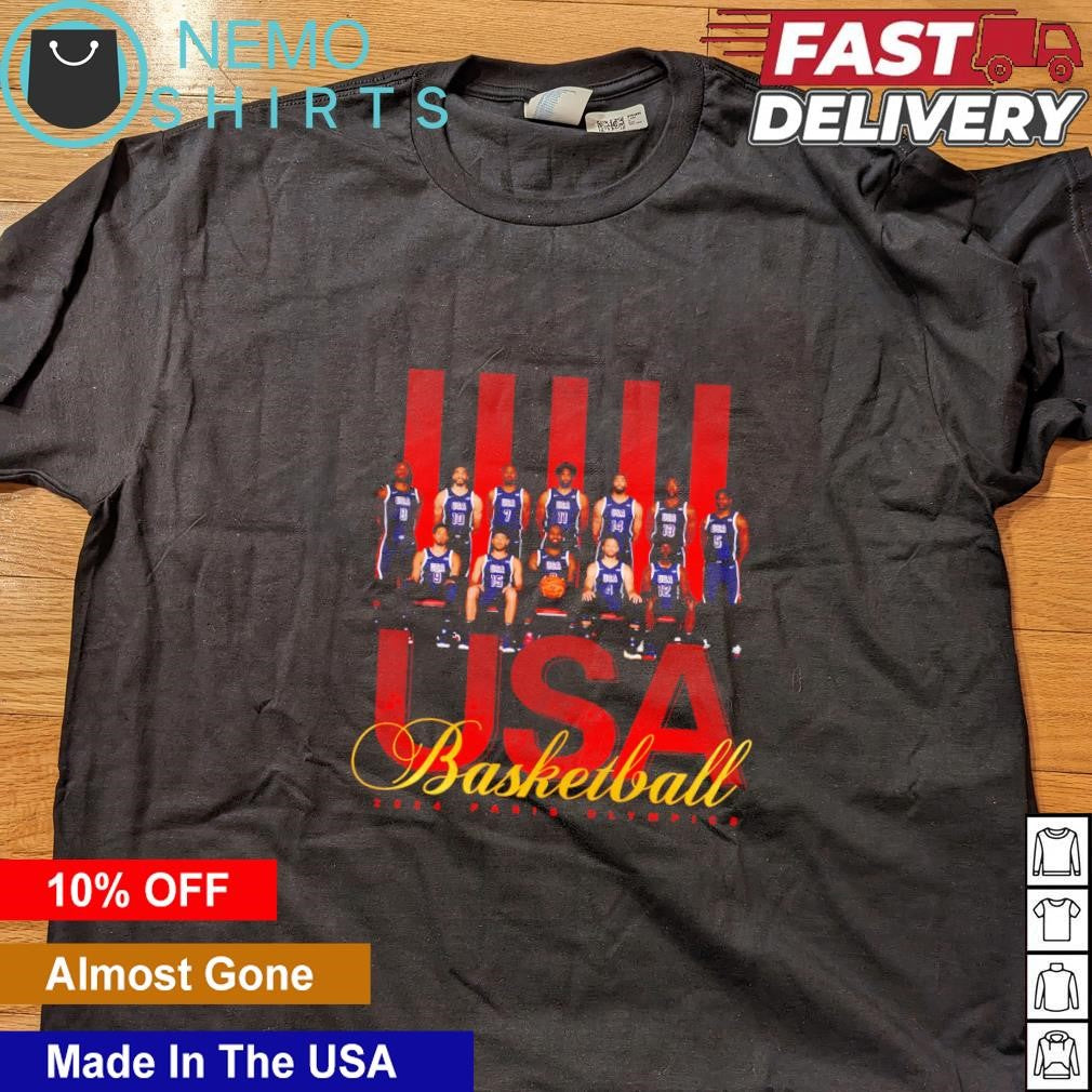 USA basketball 2024 Paris Olympic - Adult & Kids T-Shirts, Sweatshirts & Hoodies apparel design preview 4