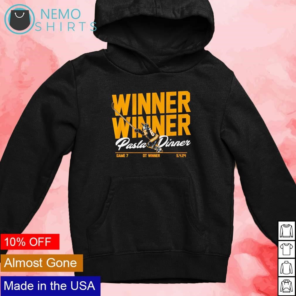Winner pasta dinner David Pastrnak Boston Bruins - Adult & Kids T-Shirts, Sweatshirts & Hoodies apparel design preview 4