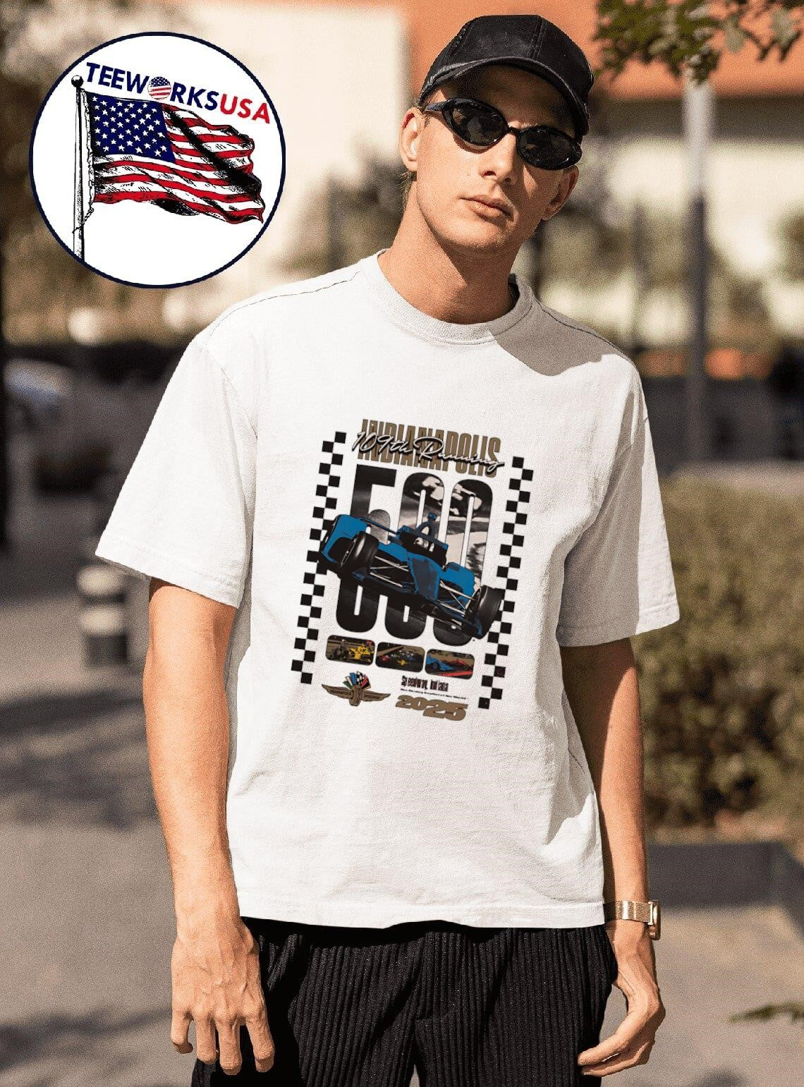 109th Running of the Indianapolis 500 - Adult & Kids T-Shirts, Sweatshirts & Hoodies apparel design preview 1