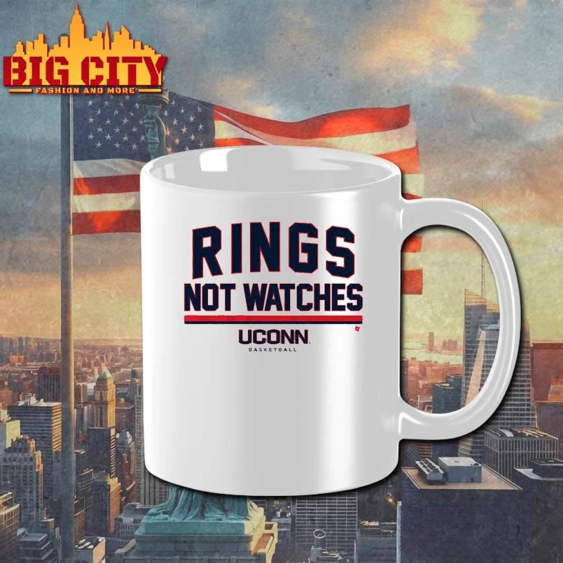 UConn Rings Not Watches College Basketball - Adult & Kids T-Shirts, Sweatshirts & Hoodies apparel design preview 3